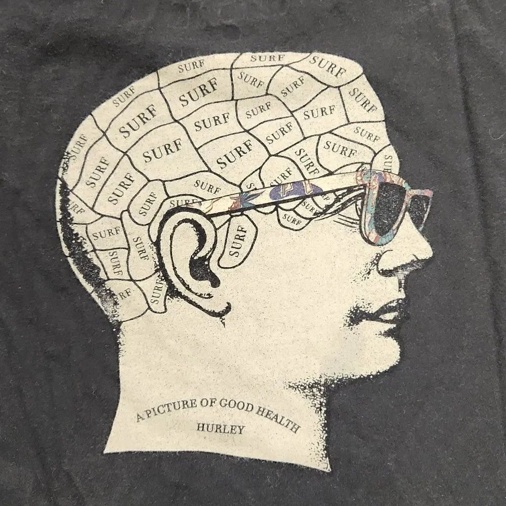 Hurley A Picture of Good Health Surf on the Brain T-shirt XL